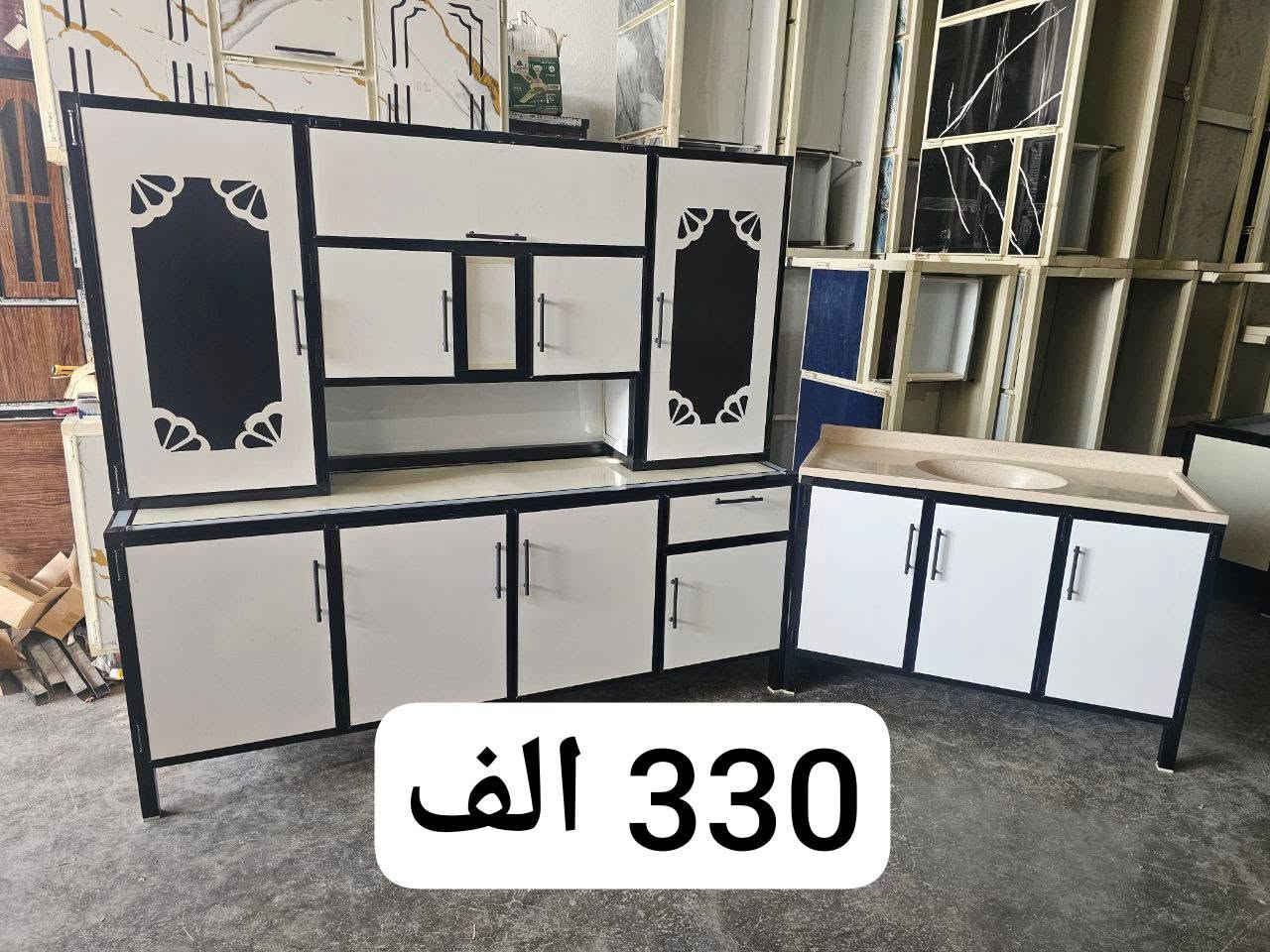 كاونتر MDF • سنك مرمر • توصيل مجاني