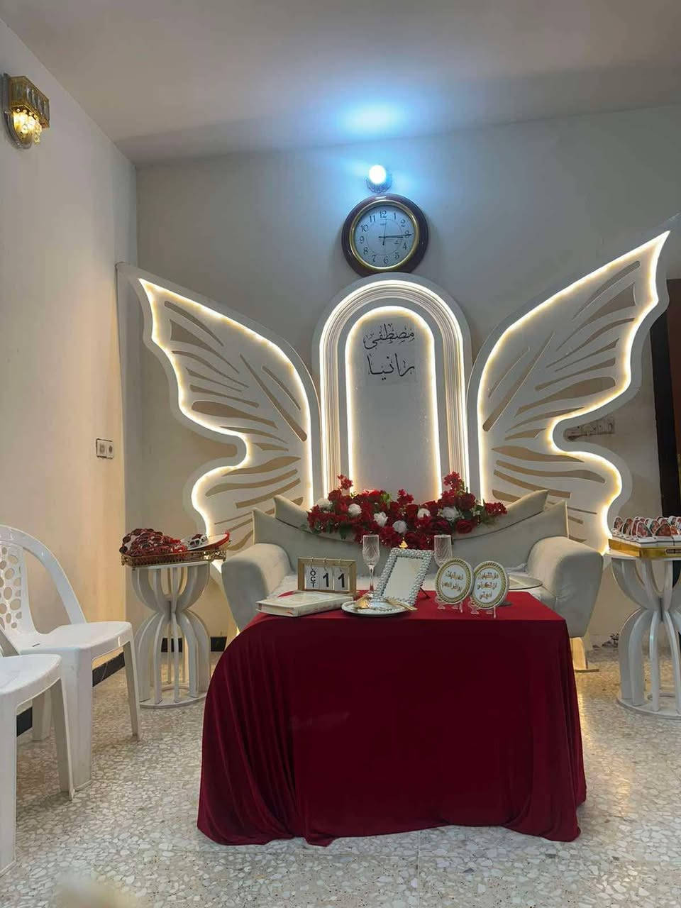 كوشات ريمه بالعروض🤭 متوفر جادر خطوبه ابيض وايضا موسيقه متوفره
استفسار خاص او عن رقم***********
الألبومات عرسان واحد سبع البور  بادارة:عداي🫅
متوفر كوشات أعراس خطوبه حنه مهر  في مصور الخليج شارع الالف مجاور هاي جكن
حسب طلبكم وحسب ختياركم وحسب تغير تحبون اضافه اولا ومتوفر ملكانه 🫂♥️
بصمات خطوبه 💍💍
وكامل ملحقاتها الكوشه 
متوفر ايضا موسيقه 
كراسي عظم عاج 
ديجي
طبلات 
تصوير عرسان بااحدث الجلسات

