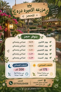 مزرعة الاميره دره • صباحي ومسائي • الغالبية