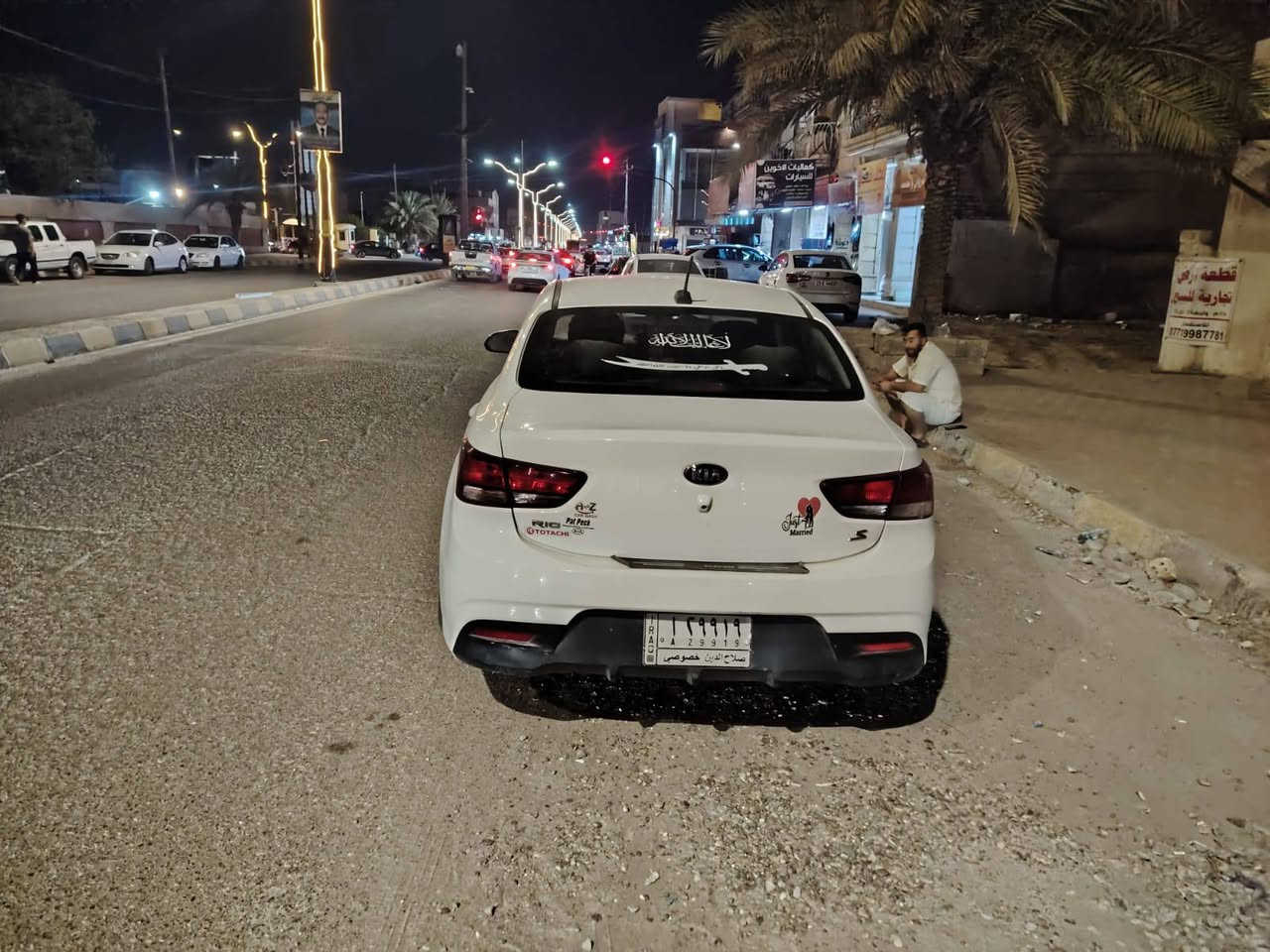 كيا ريو 2019وارد امريكي الضرر جاملغ امامي ايسر ولباب كلير فقط بدون دواخل رقم صلاح الدين ***********مكان السياره تكريت
