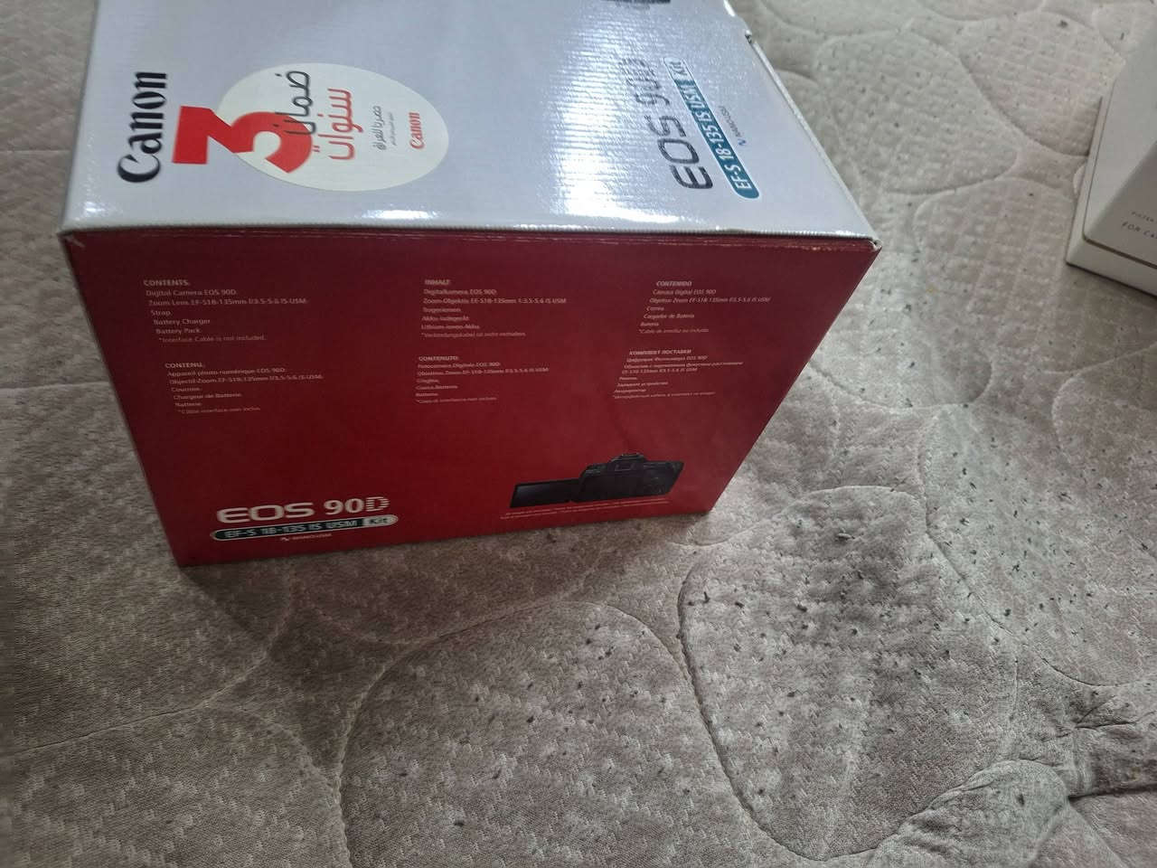 كاميرا كانون 90d للبيع
شتر ٣٠٠٠ صورة بس اكثر الوقت ضامها وما استخدمها
عندي عدستين 
١٨ / ١٣٥ ملم
١٨ / ٤٠٠ ملم 
ما ابيع بس بدي اعتذر 
ابيع بدي + عدسة وحدة او عدستين مع البدي 

اذا بدي وعدسة ١٣٥ يصير السعر مليون و٥٨٠ الف
اذا بدي وعدسة ٤٠٠ يصير السعر مليون و٨٠٠ قفل 
اذا بدي وي عدستين يصير السعر مليونين و٥٠ الف
اذا تشتري العدستين انطيك هدايا ( حقيبة + رام ١٢٨ كيكا 4k ) 
مكاني بغداد الكرخ
رقم الهاتف ***********
