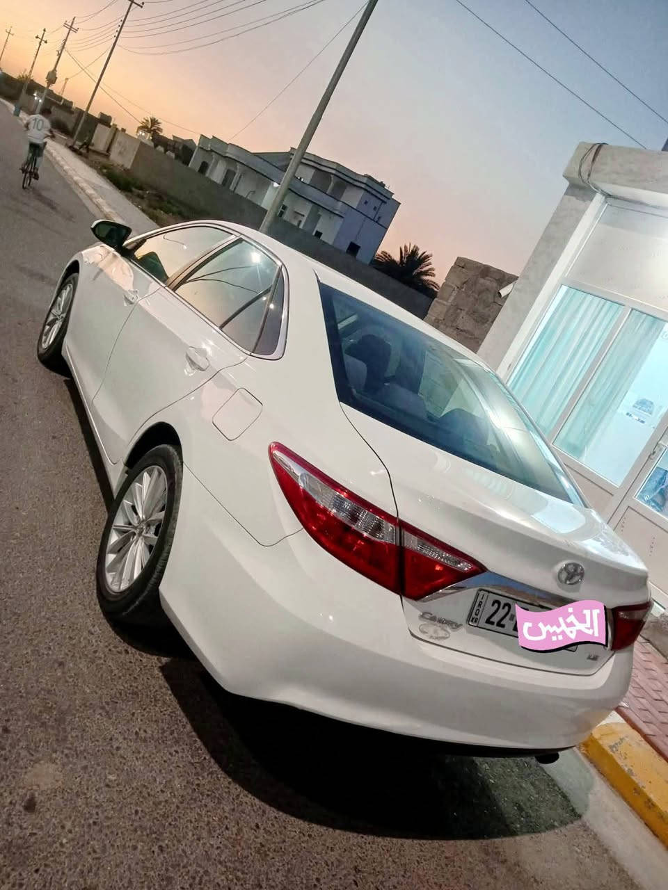 كامري موديل 2016 قطعتين صبغ بابين بدون دواخل بدون ارباك سياره ماشيه 93 ميل نضيفه كلش مال بيت  كير محرك وضع شركه تخم تاير صدر تبريد كله بشرط سعرها 150 وبيها مجال قليل   ***********.  مكان سياره الانبار القائم
