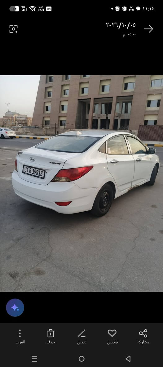 اكسنت • مكينه 1600 • موديل 2012