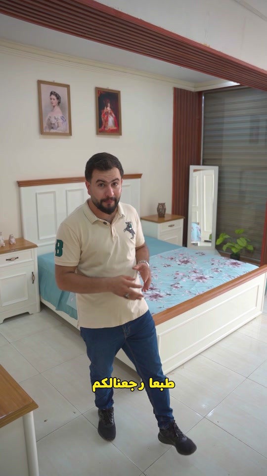 ⁨	موديل درة نجارة عراقية 100‎%‎ نجارة عراقية 100% السعر 3 ملايين 100 الف ضمن وجبة الدرجة الاولى وضمن وجبة الأصباغ البويه غرفة 6 ابواب طابقين ملحق داخلي داخل صاج طبيعي 4 ملم  الأسطح سنديان  العكل زان  وجهه الغرفه 5 ملم mdf جميع ملحقات الغرفه والكنتور الوجهه 5 ملم mdf اما الداخل 4 ملم صاج طبيعي  القاعدة صاج الظهر چرچوبة داخلية شد براغي  النرماده شرطية   مجرات تحفير في الخشب صبغ اوف وايت مع التطعيم الصاجي طابوريه هديه قياسات الغرفة الكنتور  طول 3.30سم ارتفاع 2.35  سم  عمق 60سم الميز مرايه 1.50 سم الجربايه 3.00 سم  المنام 1.70سم في 2.00سم الزاويه 1.15 سم عمق 60سم ارتفاع 2.35 سم السعر 3100 الشد والتوصيل مجاني إلى جميع محافظات العراق    تتوفر لدينا داخل صالة العرض تشكيلة من الموديلات 😊 📍 _زيارتنا على موقعنا حلة / منتصف شارع ابو القاسم /من جهة سوق الحلة الكبير مجاور دكتور مكي الابراهيمي طبيب الاسنان.. ***********   *********** #معرض_ومعمل_الخزرجي_للأثاث    #غرفة_نوم #اكسبلور #اثاث #fypage ⁩
