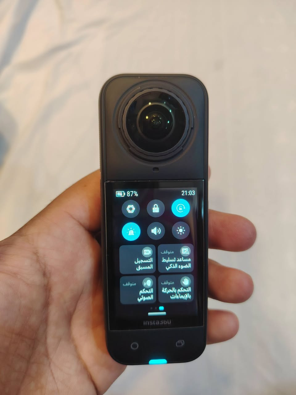 مستعجل ع البيع
كاميرا انستا 360 x5 نضيفه حيل نسبة النظافة 99٪ مستخدمه قليل ما داخل تصليح ابد ولا مبدل بيها شي ضمان.. 

نسخة الباندل الكامل يعني ملحقاتها كامله 

كما موضح بالصوره

السعر قفل حتى لا تتعب ولا اني اتعب وكل شخص حر يأختياره

ب750 الف قفل ركز ع كلمة قفل

اليريدها 

يراسلني واتساب... 

@abu_torab_1
