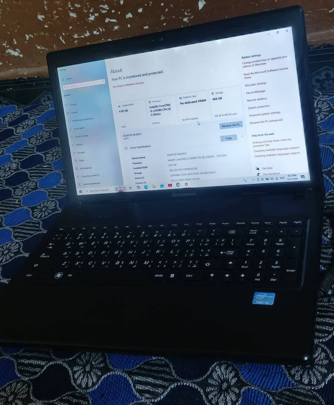 لابتوب لينوفو مليان العاب قويه وسعراخو البلاش 105 فقط
لينوفو G570 اسود نضيف
كوراي فايف 5
جيل 2ثاني
رام4 قابل للتطوير
هارد500كيكا  قابل للتطوير
مكان اقراص دي في دي 
مكان ميموري
ثلث منافذ يو اس بي
نضافة90 بلميه 
بطاريه ساعه وحسب الاسخدام اقل او اكثر
مليان العاب قويه وبرامج
الاكسل والاورد ومواقع تواصل اجتماعي شير 
العاب قويه
 جي تي اي GTA ivGrand 
جي تي اي فور 4GTA 

كولف ديوتي 2 Call OF Duty Modern W

الة الحرب God of War 

 لعبة محاكي  الشاحنات 

Resident Evil  ريزنت ايفل 4

prototypef - Shortcut لعبة الرعب 
وبعد العاب ثانيه  والسعر بلاش 105 الف فقط 

عندي توصيل 
شراي راسلني او اتصل ***********
