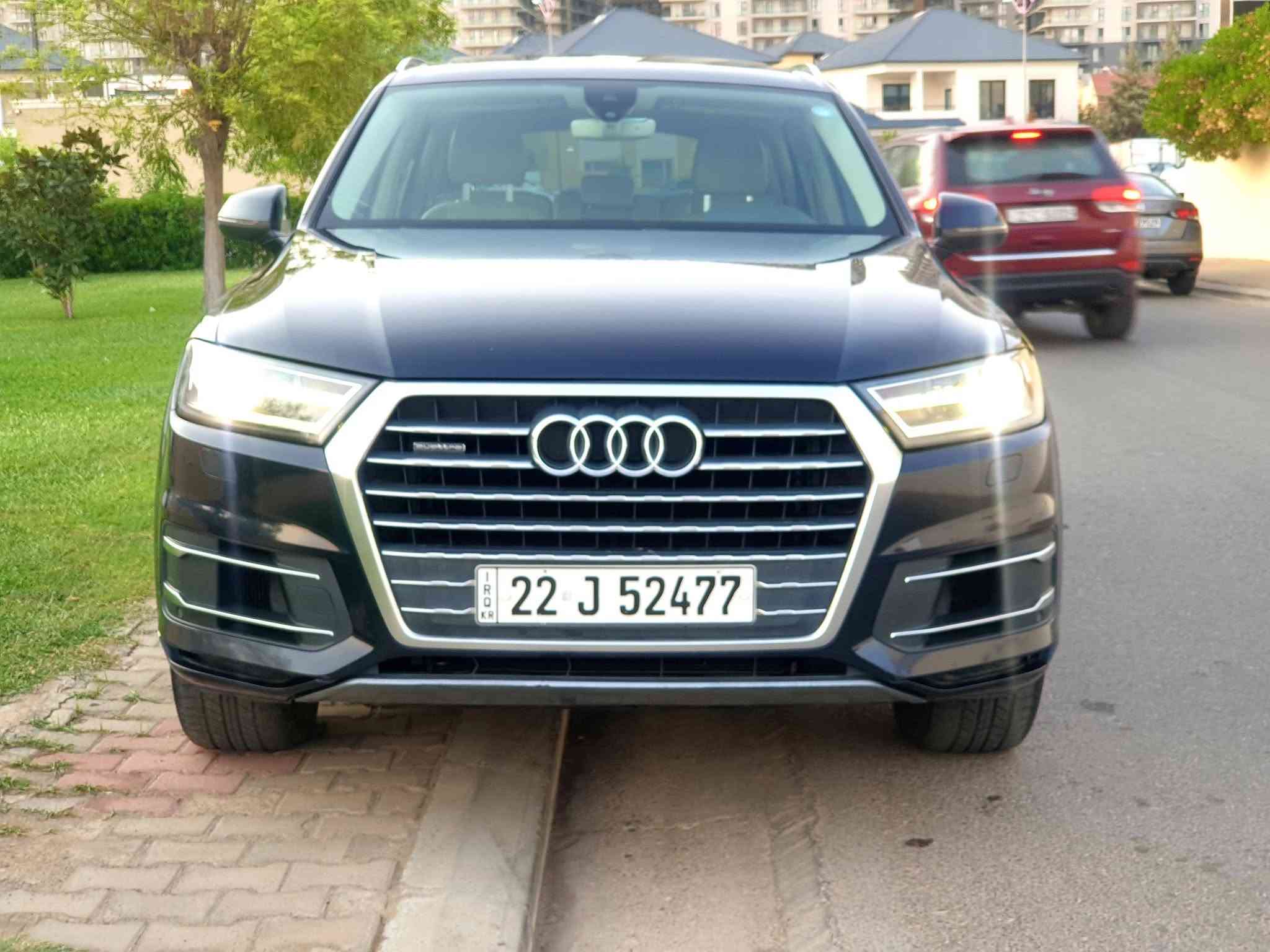 audi q7 2017 premium plus
مكينة ٣٠٠٠ سوبر جارج مامفتوح سنوية جديد 
فقط شبربن صندوك صبغ بدون ارباك 
٧ راكب داخل اصفر كشنات هيتر تبريد مركزي ثلج 
سقف بانوراما و بردة حساسات امامي خلفي و كاميرا رادارات خلفي و امامي مساعد سايق الكاميرا كلة مواصفات موجود بي و كلة شغال بدون اي عطل بالشاشة فقط محتاج طايرات موزين مكان اربيل رقم صاحب سيارة ***********
سعر $ 220 بدون مجال
