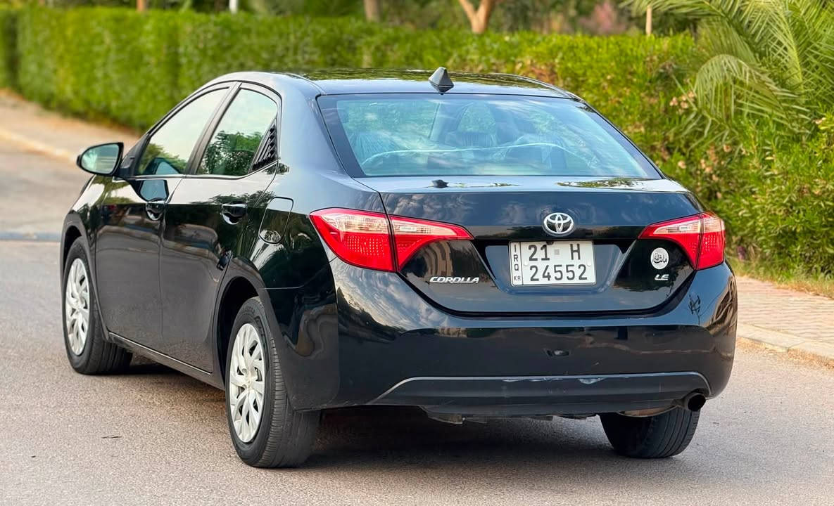 سلام عليكم
تويوتا كورلا 
موديل  2018
سعر  125 وبي مجال 
مواصفات   LE 
قطعتين صبغ بدون دواخل 
مكان سياره ديالى خانقين 
للاستفسار    ***********
