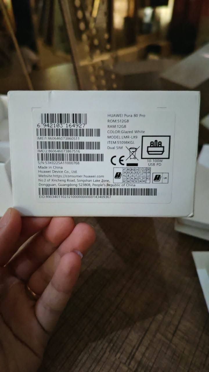 Huawei pure 80 pro
هواوي بيورا ٨٠ برو

ذاكره 512/12g

نظافه 💯
مستخدم 3 اشهر وكاله

ملحقات كارتون + شاحن

السعر 875 الف بيه مجال

 بيع وشراء ومراوس 
عنوان بغداد البلديات
***********
