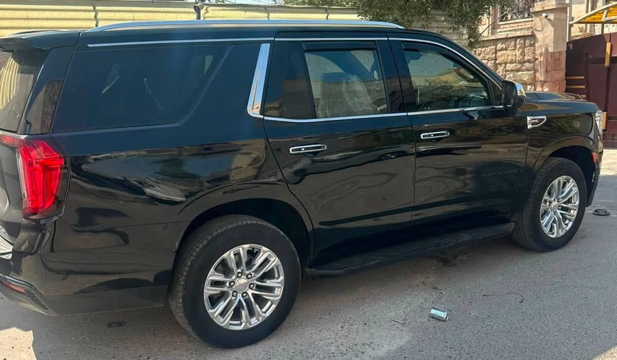 GMC YUKON SLE BLACK 2022
جمسي امريكي 2022

حادث جانبي
جاملغ خلفي ايمن
باب خلفي ايمن
جاملغ امامي ايمن
نص البنيد
هذني صبغ

 مواصفات 
 شاشة كبيرة،

بصمة، ،5 ابواب

 حساس امامي خلفي،

 كشن كهربائي،.

 وضعيات قيادة

 دفع رباعي

رقم بغدادبسمي

تخم تاير جديد

السيارة جديدة وجاهزة ما ناقصها اي شي

السعر 350$$قابل للتفاوض باسمي

*********** بغداد حي القاهرة 
فقط بيع
