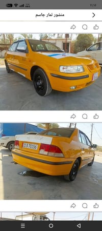 سمندموديل ١٢نطقه تبريدشغال صدر جديد سياره جهزه مصفره هيه وهزه جديده و ...