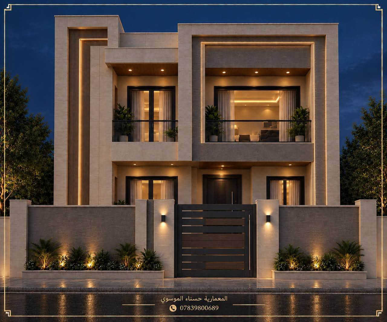 ⁨ من أعمالنا تصميم دار سكني
 في محافظة البصرة
 
لطلب كافة التصاميم يسعدنا تواصلكم
 عبر واتساب :***********

نقدم لكم مجموعة متكاملة من الخدمات
 لكافة محافظات العراق :
-مخططات معمارية ثنائية وثلاثية الأبعاد
-مخططات ميكانيكية
-تصاميم داخلية 
-تصاميم واجهات خارجية (نهارية وليلية)
