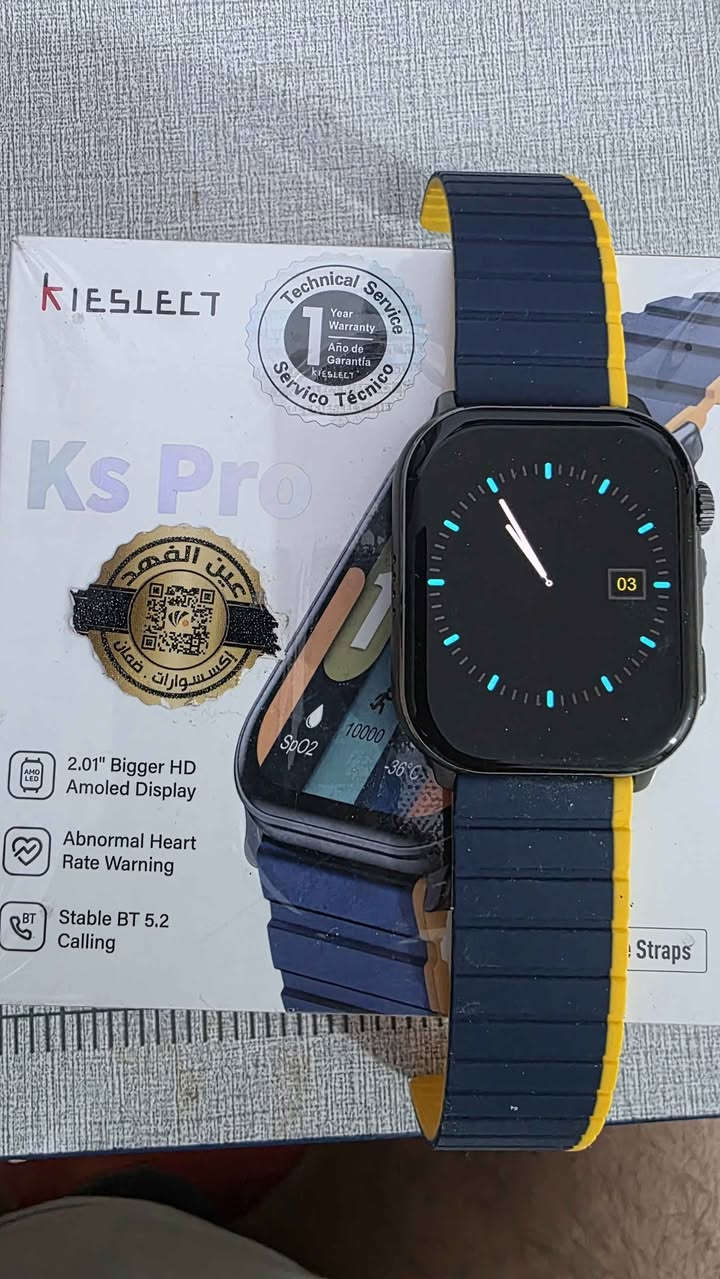 ساعه الكترونيه ماركه اسمها كيسليكت كي إس برو (Kieslect Ks Pro)  استخدام اقل السبوع كل النشاطات بيها لاتصال من خلال الهاتف رياضه نبضات القلب المكان ميسان السعر 85 وبيها مجال عمارة, ميسان
