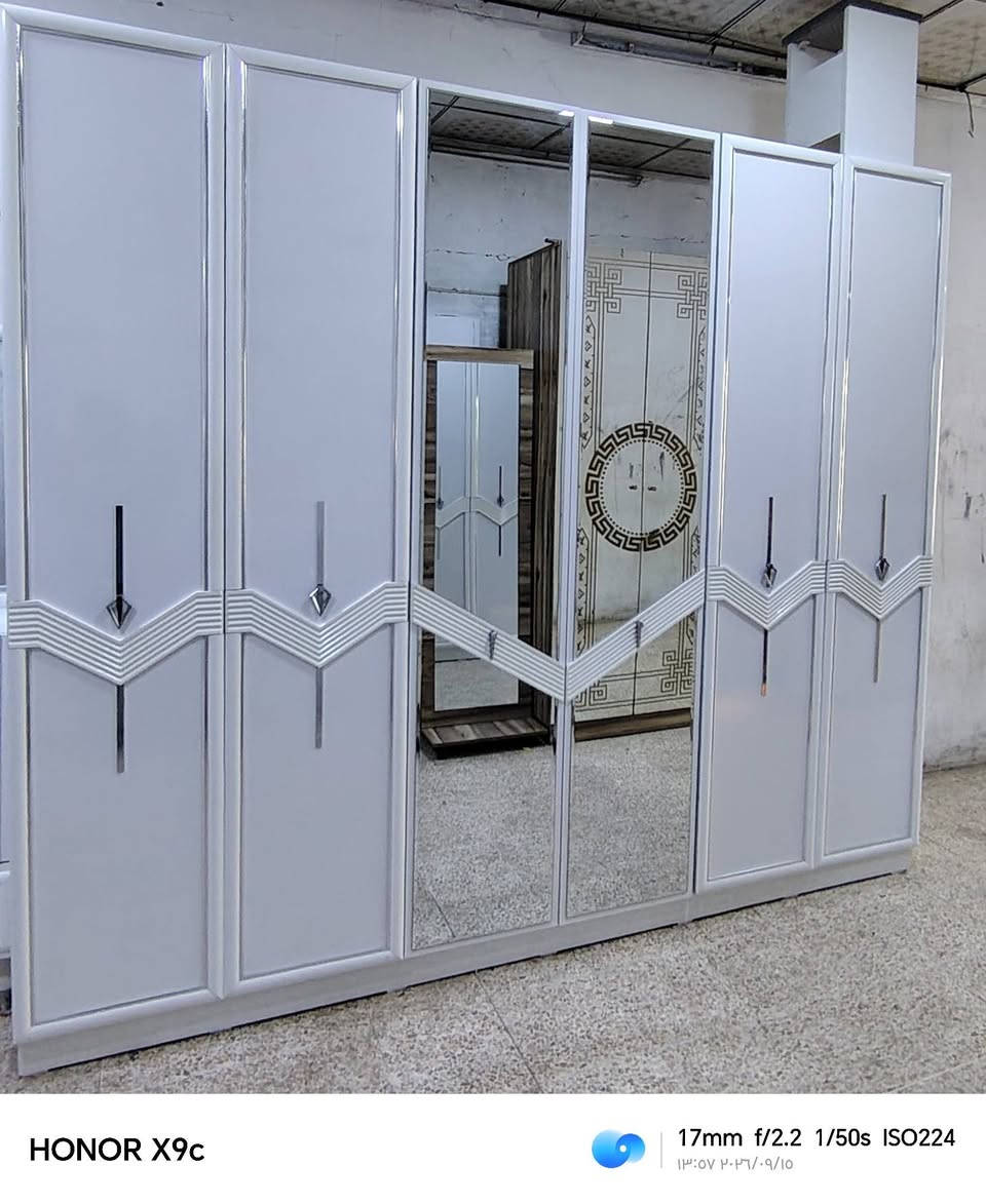 معرض مهند البجاري لبيع وشراء الغرف النوم التركي المستخدم لدينا غرفه نوم تركي ماركه صبغ حراري نظافه 100% تتكون الغرفه من تسع قطع عنوان المعرض موصل حي البكر قرب شارع الاطباء مستعدين شراء الغرف النوم التركي المستخدمه ***********

نص مكتوب في الصور:
- HONOR X9c 24mm f/1.75 1/33s ISO466 13:02 ٢٠٢٦/٠٩/١٥
- HONOR X9c 24mm f/1.75 1/50s ISO331 ١٣:٥٦ ٢٠٢٦/٠٩/١٥
- HONOR X9c 24mm f/1.75 1/50s ISO409 ١٣:٥٦ ٢٠٢٦/٠٩/١٥
- HONOR X9c 24mm f/1.75 1/33s ISO334
- HONOR X9c 17mm f/2.2 1/50s ISO224 13:07 2026/09/10
- HONOR X9c 24mm f/1.75 1/50s ISO331 ١٣:٠٦ ٢٠٢٦/٠٩/١٥