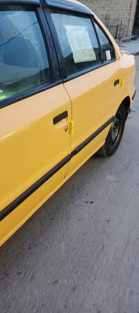 سمند للبيع موديل ١٢ السياره جاهزه وكامله تبريد شغال المحرك جديد الكير ...