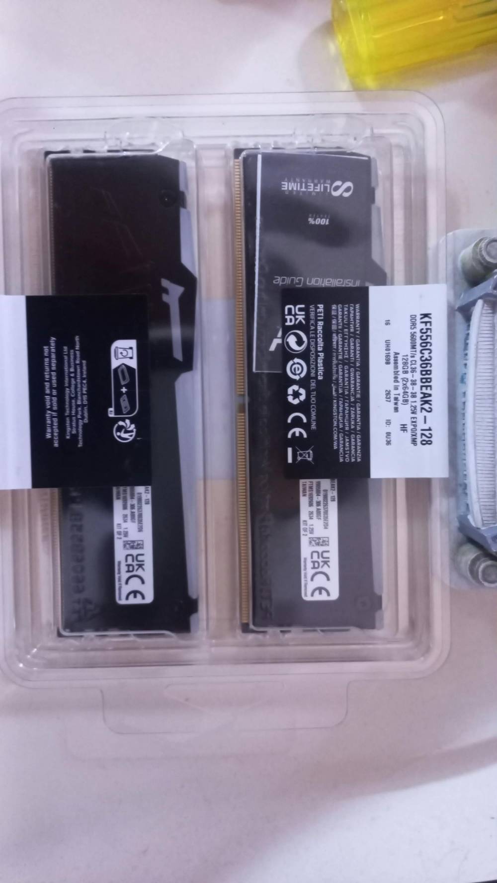 رام كينجستون • ١٢٨جيجا (٢×٦٤) • DDR5 ٥٦٠٠