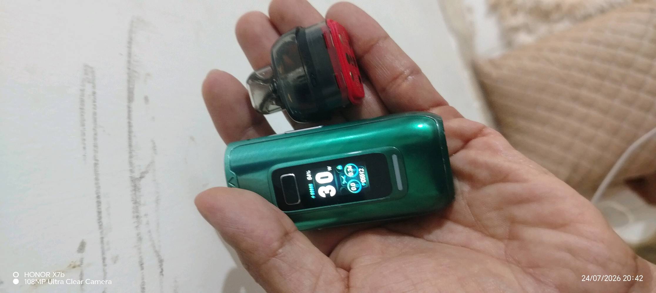 اركيله الكترونيه OXVA بطاريه 2000 ملي امبير 
الواطيه 60w