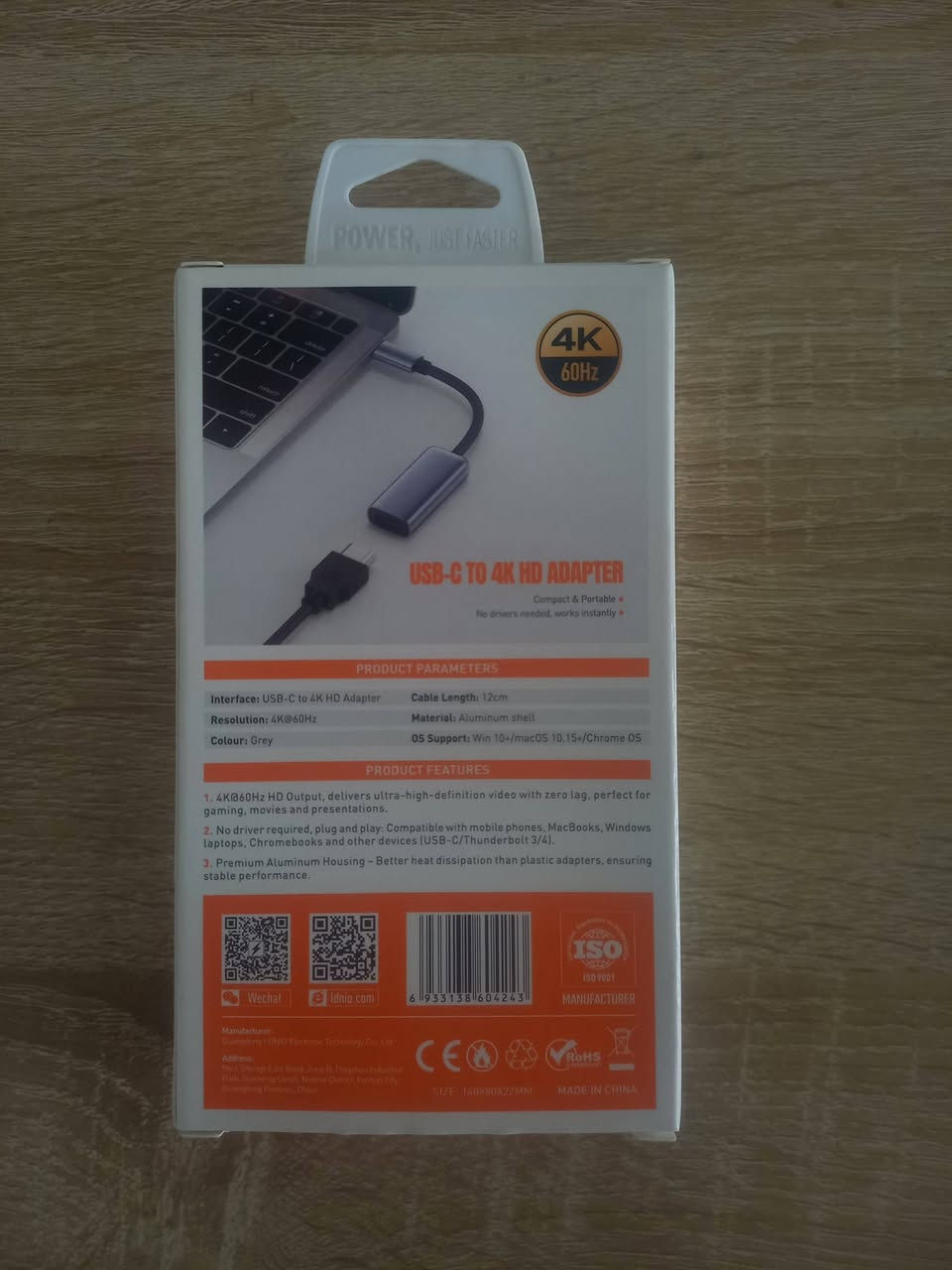 Ldnio usb-c to 4k hdmi
ادابتر يحول من type-c الى hdmi تكدر تعرض شاشة الموبايل او لابتوب يحتوي على منفذ type-c على التلفزيون والتحويله تدعم دقة 4k 
السعر:15,000 (التوصيل مجاني لجميع المحافظات✅🚛)
للتواصل واتساب فقط:***********
