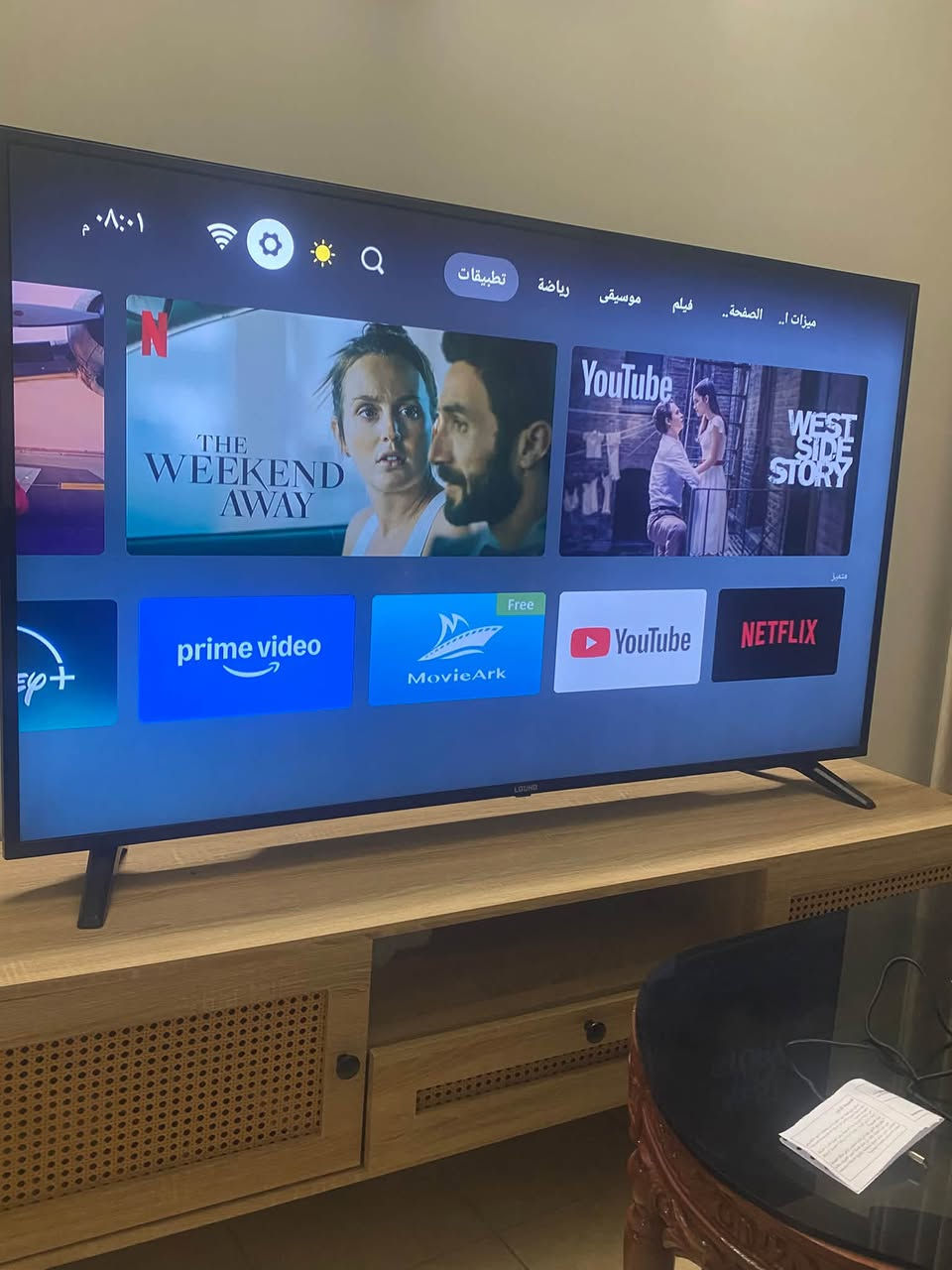 * 1920×1080 Full HD النظام الظاهرة
* Android TV
* RAM: 2GB
* ذاكرة: 16GB eMMC
* CPU: رباعي النواة 1.0GHz
* GPU: Mali-450
* إصدار Android ظاهر 14
* DLED / LGUHD 
سعر 550الف جوه السوك 
ضمان سنه 
كفاله من ضربه والشخط 
تواصل***********
