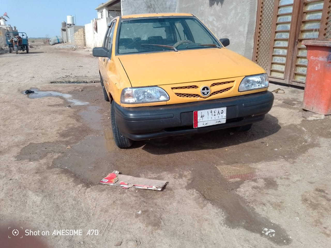 سلام عليكم سايبا مديل 11سياره مكينته تعبانه بيه بكن وتخربط  تخم تاير جديد كهربايات جدد راعيه موجود غرامات مصفره بس هيه عليه 400بس سعر 15وبيه مجال قليل مكان كوت ***********

نص مكتوب في الصور:
- Shot on AWESOME A70
- Shot on A12, MESOME A70