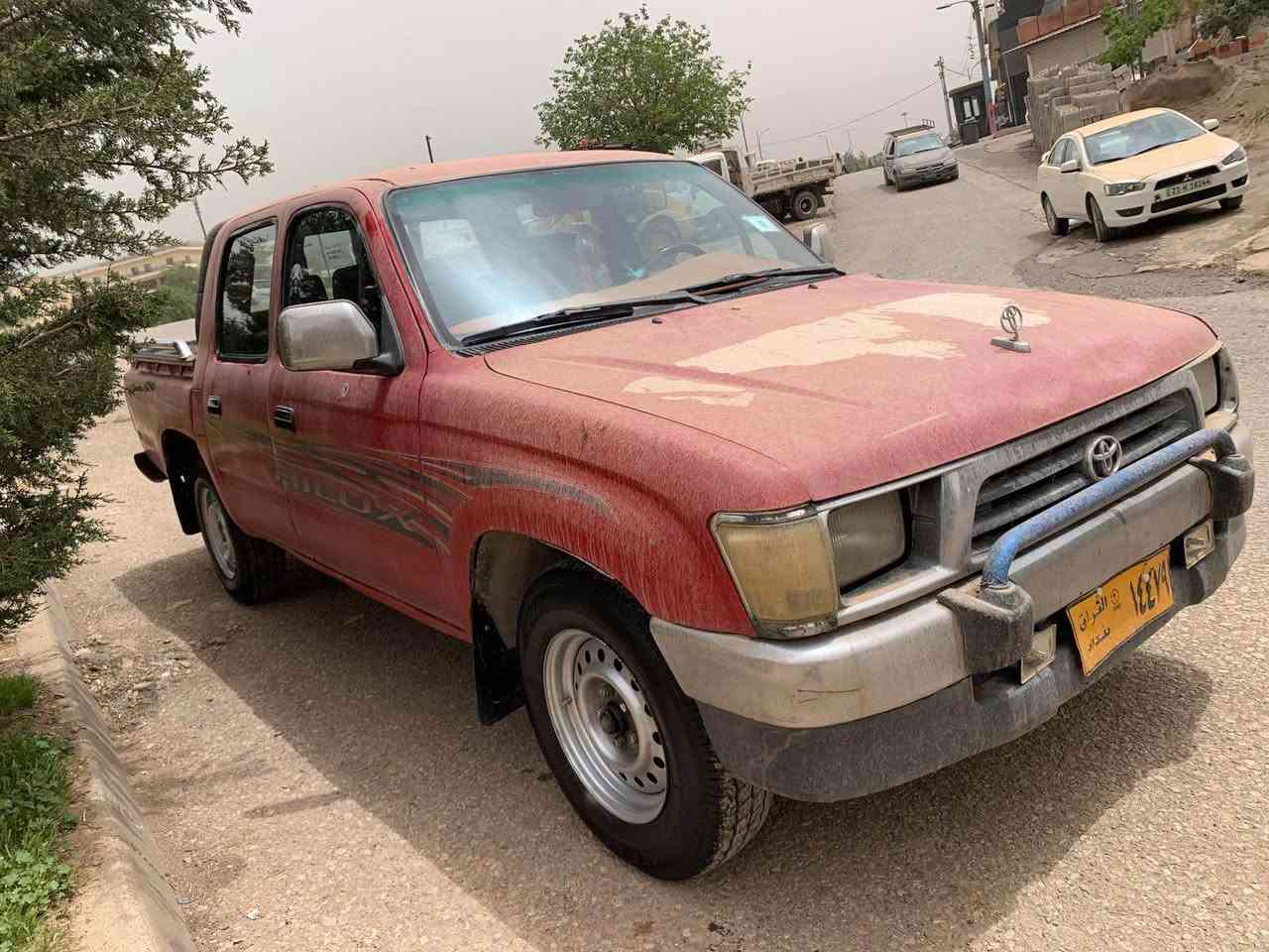 ﷽ 
Toyota hilux GLX 1999
‎توێتا هایلۆکس GLX فول
‎ئاڕم پلاستیکی سلێمانی غەرامە و ئەولیات بەشەرت
‎ناو سور،
‎ تەبرید و پاوەر
‎٤جام کارەبای .
‎سڵایت،
‎مەکینە سپی ، 
‎نیو جام،
‎دەبڵ گێچ،
‎ دەبڵ چەکمەجە
‎سویچ کۆنتڕۆڵ و مەرکەزی.
‎کامل بۆیاخ سەیارەکە وەرگەڕاوە بەلای سەکنا شانسی نەگرتوە بەشەرت
‎گێر و مەکینەی بەشەرتی فەحسی فیتەر 
‎سەیارەکە زۆر ڕێک و پێکە لە سلێمانیم
‎غرامەی بەشەرت ٨٠ هەزار غرامەی تیایە دوای معامەلە بۆتەگەڕێنمەوە،سعری ٥٧ گەڵایە ئاڵوگۆڕیش ئەکەم بە سەنی سورو سپی *********** السليمانية, العراق
