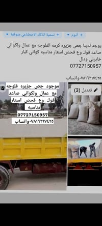 جص • جزيرة فلوجه • فحص معمل