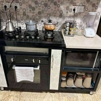 كاونتر كامل • ثلاجه • طباخ