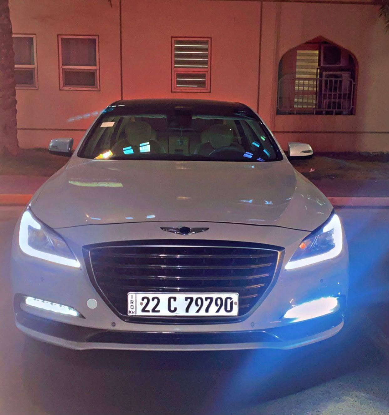 السلام عليكم جنسس ٢٠١٥ g80 خليجي فول مواصفات رقم اربيل باسمنه تحويل مكفولة عدا البنيد وجاملغ الأيمن مرشوش الرقم ***********
