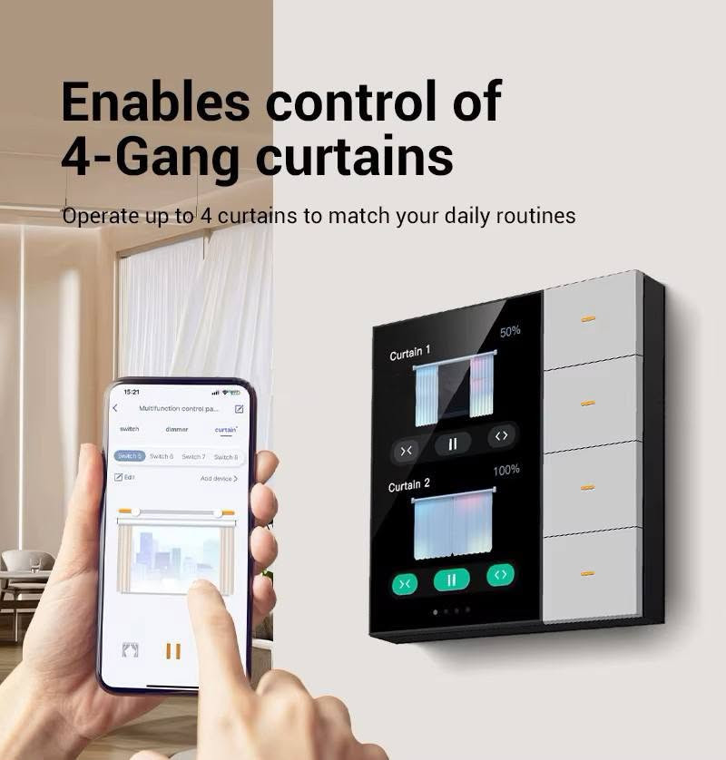 🏠✨ ماڵەکەت زیرەک بکە! | SMART HOME

ئێستا تەکنەلۆجیا تەنها بۆ ئاسانکردنی ژیان نییە، بەڵکو ماڵەکەت دەکاتە شوێنێکی زیرەک، ئاسایش‌بەخش و پارێزراو. 🔐📱

بە سیستەمی Smart Home دەتوانیت لە هەر شوێنێکەوە کۆنترۆڵی:
💡 ڕووناکییەکان
🔐 قوفڵ و دەرگاکان
🎥 کامێرا و چاودێری
🪟 پەردە و پەنجەرەکان
🌡️ گەرما و ساردی
⚡ و زۆر سیستەمی تری ماڵەکەت بکەیت.

📱 هەموویان بە شێوەیەکی ئاسان لە مۆبایلەکەتەوە کۆنترۆڵ بکە!

Smart Home — ژیانت ئاسانتر، ماڵەکەت زیرەکتر. 🏡✨

📞 بۆ زانیاری و داواکاری:
***********
***********

#SmartHome #SmartHomeIraq #SmartHomeKurdistan #Sulaimani #HomeAutomation #Technology #SmartLiving

نص مكتوب في الصور:
- MOES Alexa, I'm back Welcome home 06:30 26°C 24th Jun Mon Leave mode Home mode Smart Voice Control Panel alexa built-in WORKS WITH Smart life WORK WITH MOES APP Zigbee tuya
- MOES alexa built-in Welcome home. Alexa, I'm back. All devices-20 Living room-5 Kitchen-23 Secondary room-3 Dining room All devices ^ Ceiling light Living room | OFF ON ON Auxiliary light Living room | Off-line Washroom switch Living room | ON Switch 1 Switch 2 Switch 1 Switch 2 Dining room light Living room | ON Main light Living room | ON Ceiling light Living room | ON 10.1-inch smart control panel max Wi Fi WORKS WITH MOES APP WORKS WITH Smart life tuya
- Enables control of 4-Gang curtains
- Operate up to 4 curtains to match your daily routines
- Up to 100 Sub Devices Available Performed as more functional than a normal gateway Note: No Tuya ZigBee gateway needed anymore 11:07 May 25 Tue 27°C Bedroom Lamp Party Mode Suntec
- Unified Multi-Protocol Hub As Zigbee & Bluetooth Mesh Gateway 128 Sub-devices 64 Sub-devices
- MOES Neutral Wire Required Compatible with SmartThings Works with Google Assistant WORKS WITH alexa WORKS WITH Apple HomeKit Matter Smart Switch Wi Fi WORKS WITH MOES APP tuya WORKS WITH Smart Life
- Transform Your Home Appliances Into Smart 13A More
- Percentage Control 50% 15:43 zigbee tubular motor 50% more >
- 28 C