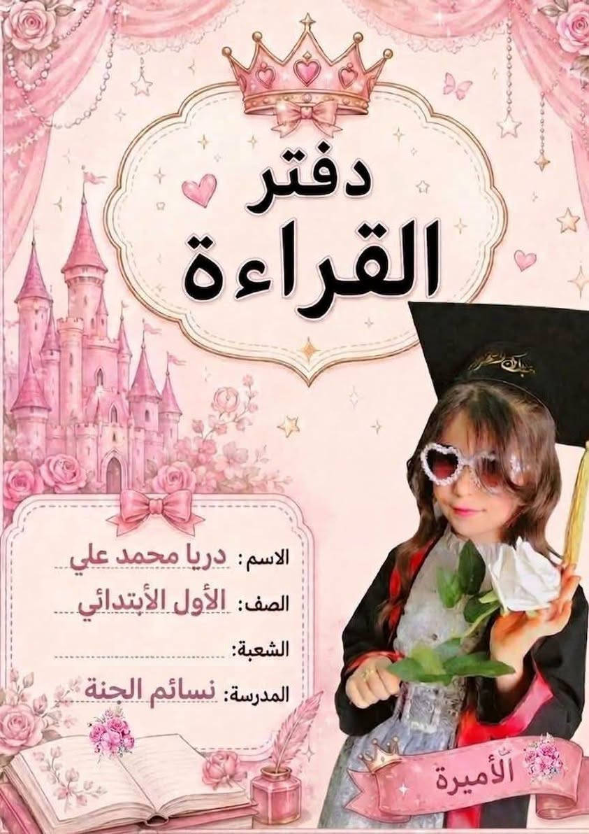 #تصاميم
 جلاد كتاب او دفتر صورة الطالب أو لاصق اسماء مواد  مع الصورة  حسب الطلب 
#متوفر_لدى
 مكتبة المستقبل للاستنساخ والطباعه  
 المسيب تقاطع شارع المستشفى 
مجمع الملاك الطبي
للحجز معرف تلي mon9006
 ***********
