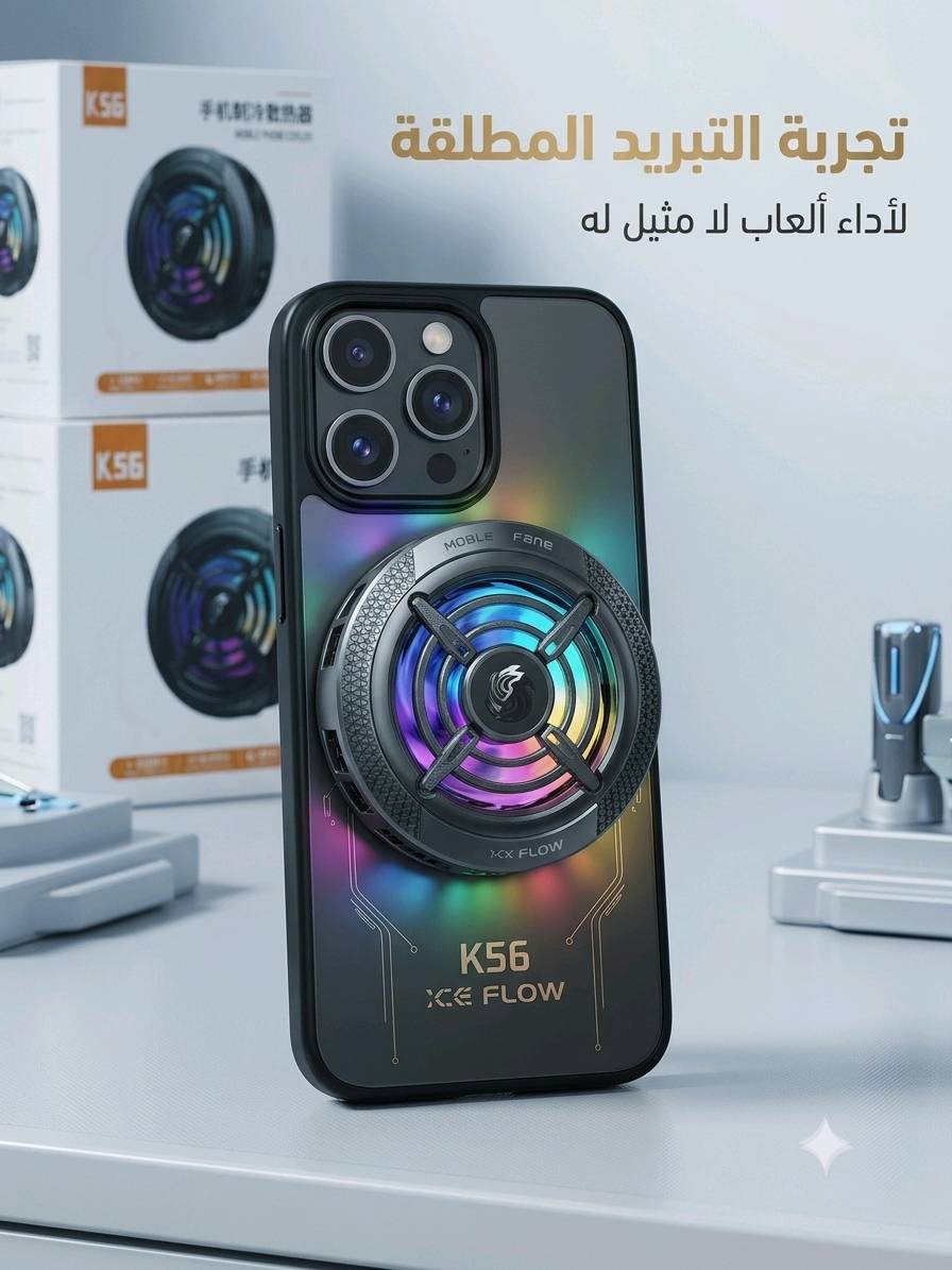 ​🎮 احمِ هاتفك من السخونة وارفض التقطيع مع مبرد K56 الأصلي.
​💰 السعر: 15 ألف دينار فقط.
​🚚 التوصيل:
​بغداد: 5 آلاف دينار.
​المحافظات: 6 آلاف دينار.
​📦 للطلب والاستفسار يرجى مراسلة الصفحة 📥