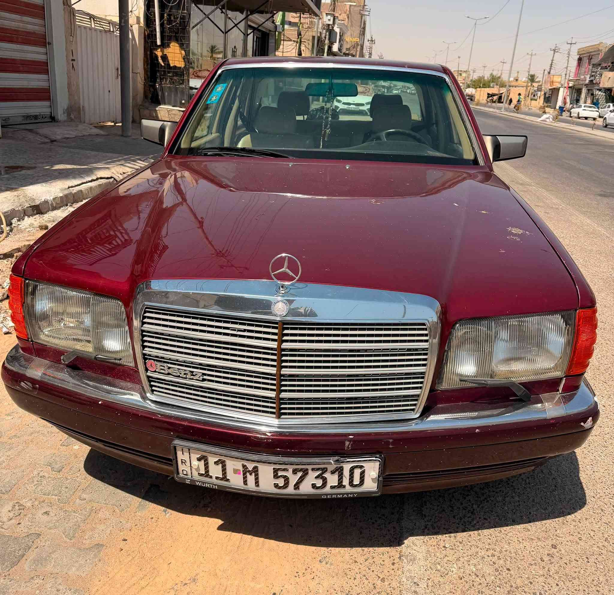 اللهم صل على محمد وآل محمد 

السلام عليكم 
عندي مارسيدس جامبو 300 موديل 91 رقم بغداد باسمي هزه ورقم جديد السيارة فول مواصفات كشن كهرباء تبريد بيانو سلايد روف السياره كهربائيتها بلاديه كير ومحرك توب 100‎%‎ تبريد شغال ثلج السيارة بدون ضربه مصبوغه عام للجمالية السياره ما ناقصها اي شي كشنات كهربائيه ودبل هورن سعر السيارة (78$ )ورقه وبيه مجال مكاني النجف 

***********
