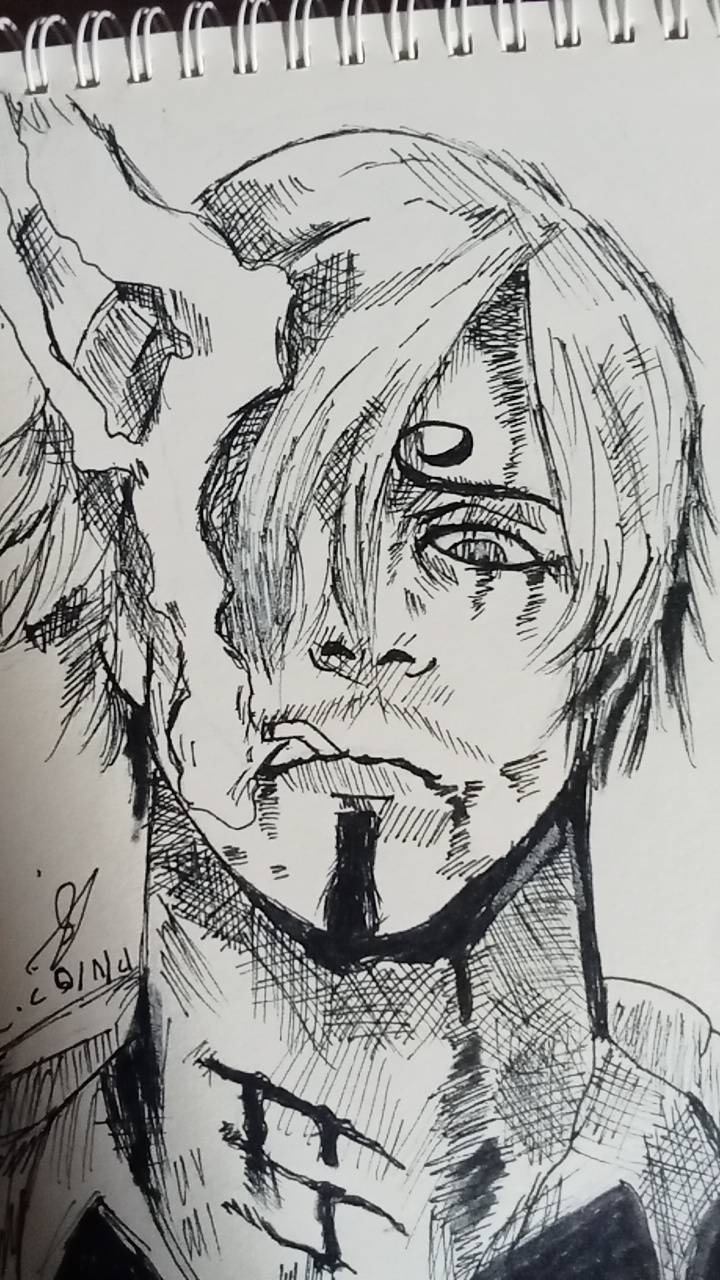سانجي • رسم يدوي • A5