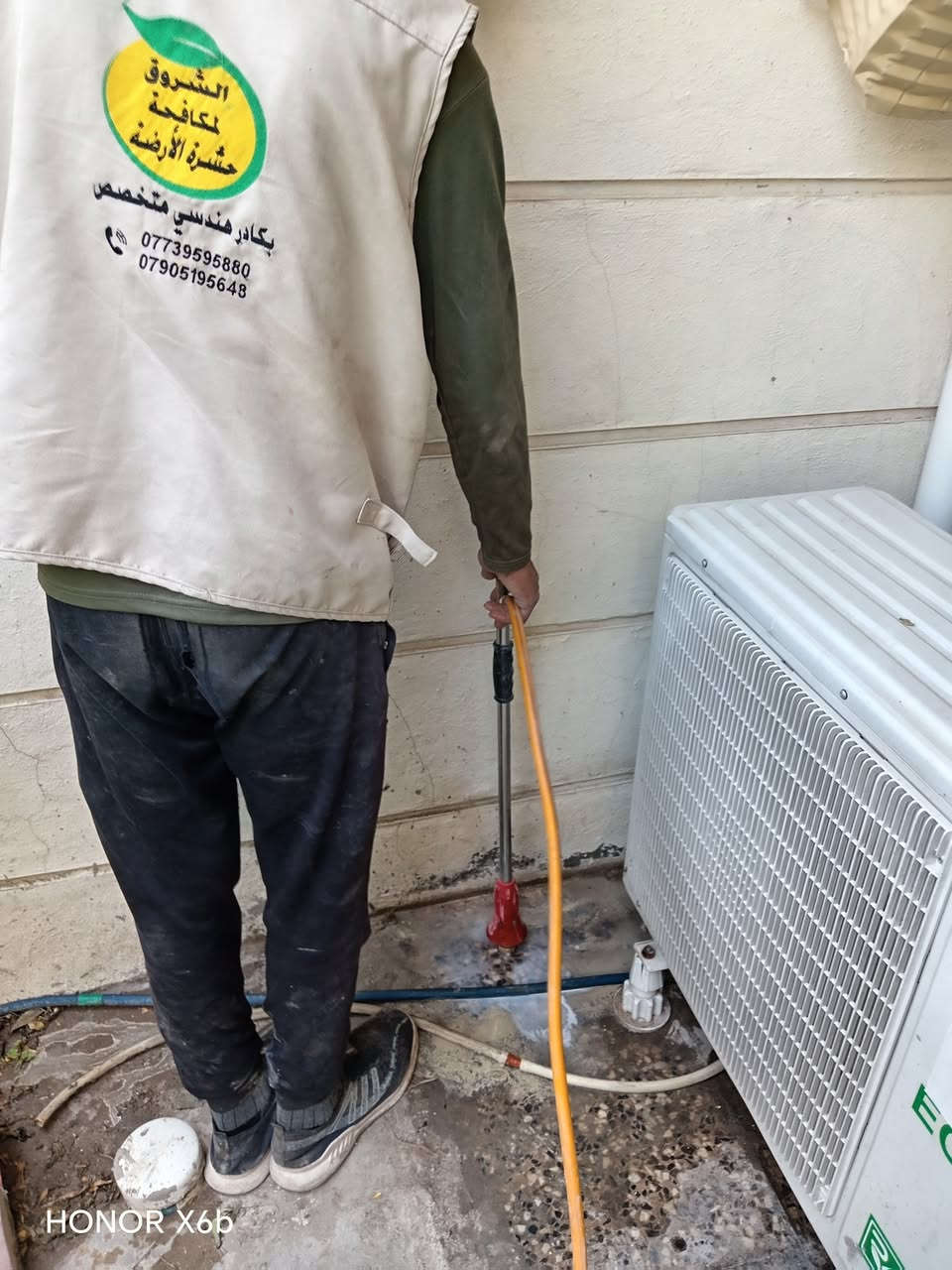 مكتب الشروق الزراعي المكافحة حشره الارضه والحشرات كافه باستعمال مبيدات اصليه المنشأ ألماني فيروسي استرالي بدون رائحه بكادر هندسي متخصص مع ضمان العمل سنين كذلك يوجد مبيدات صحه عامه للنمل وكافة الحشرات بدون رائحه ألماني العنوان بغداد العامريه شارع المضيف مقابل علوه الفرح اتصال ***********

نص مكتوب في الصور:
- HONOR X6b