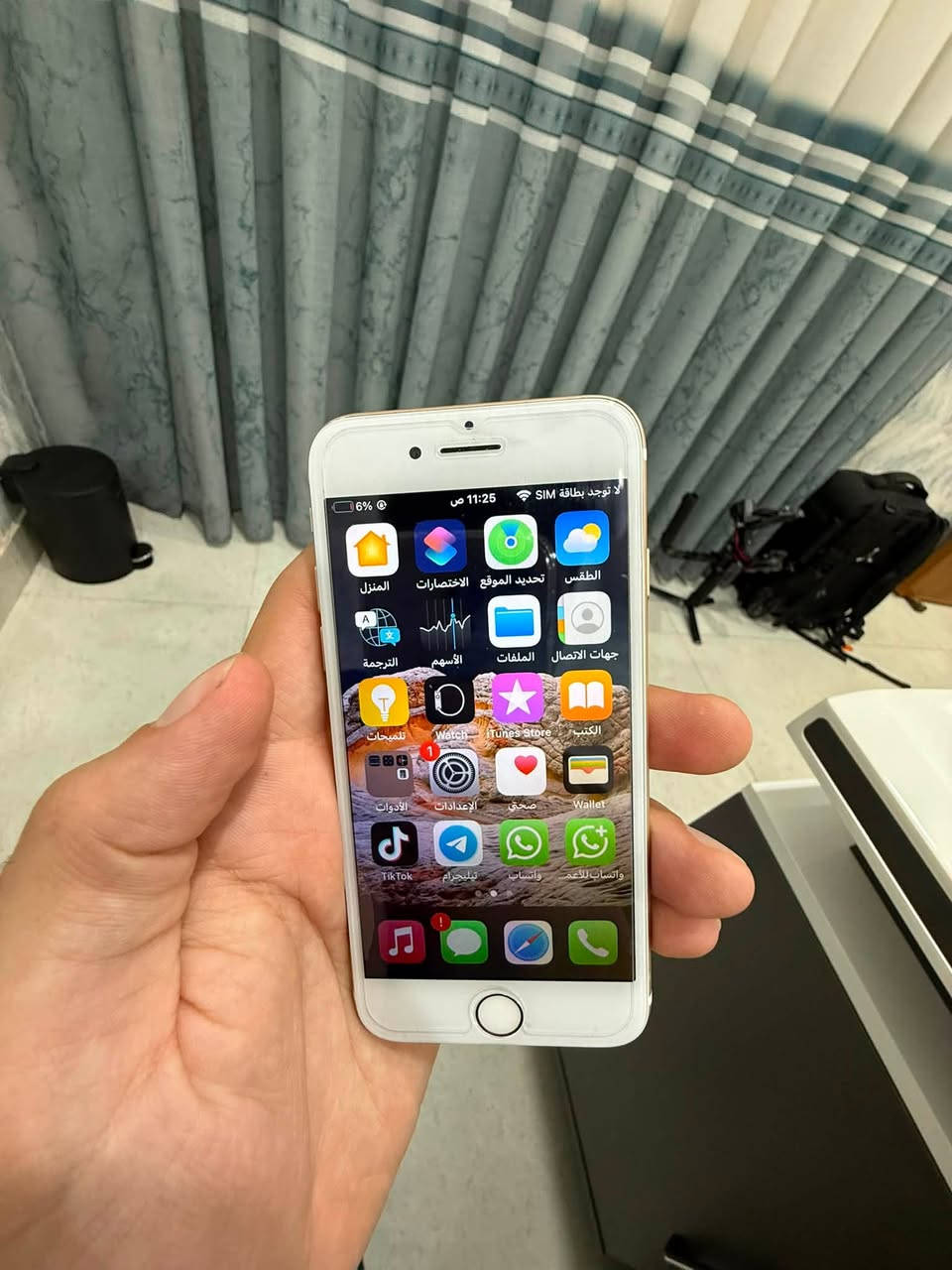 � للبيع iPhone 7

* السعة: 128GB
* البطارية: 80%
* يدعم شريحة SIM
* الجهاز شغال 100% وما بي أي مشاكل.
* الحالة: نظيف جداً

💰 السعر: 70 ألف دينار
📌 يوجد مجال بسيط بالسعر للجادين فقط.

📞 للتواصل:***********
