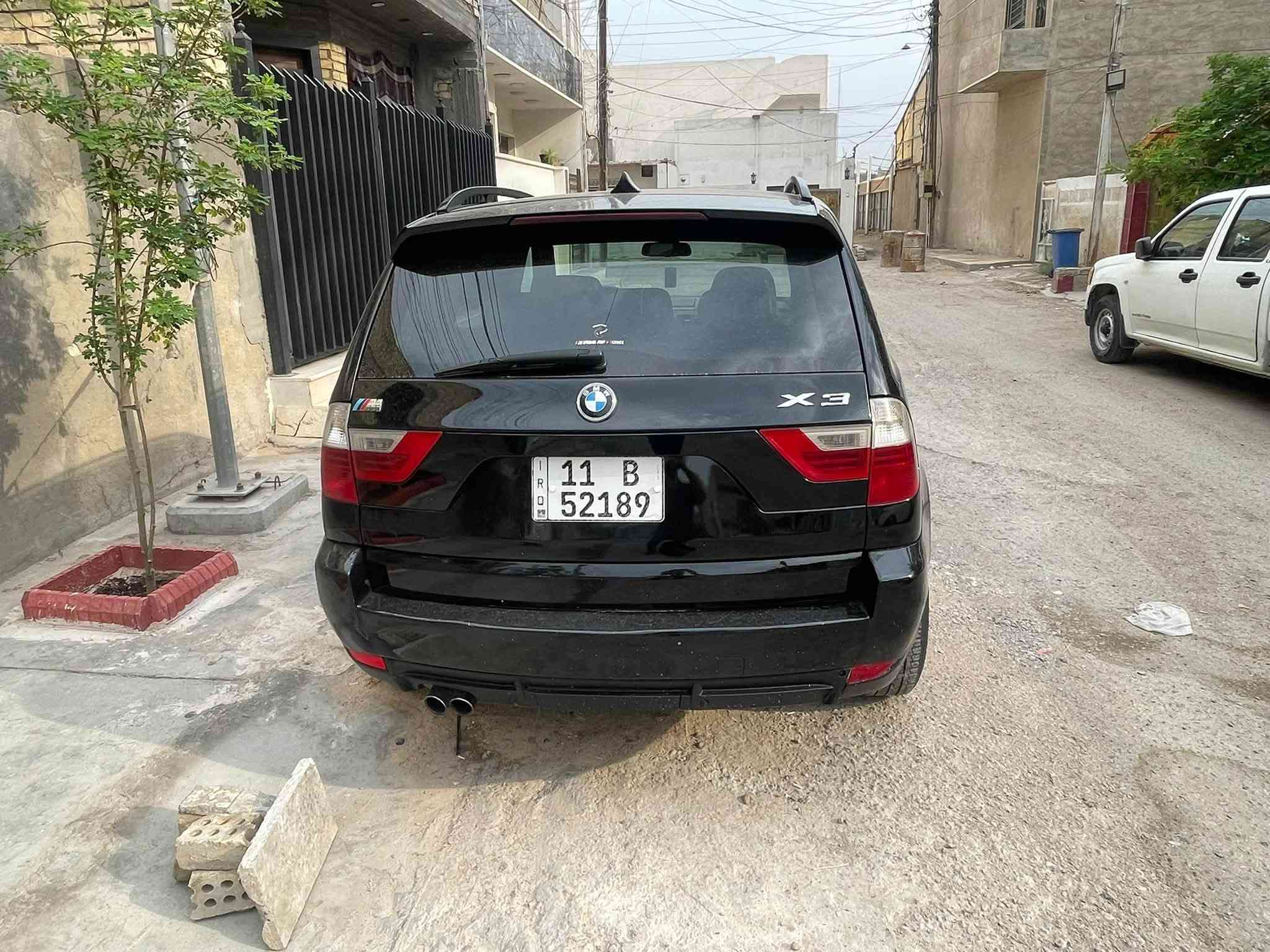 السلام عليكم 
X3
للبيع موديل 2009
محرك n52
فول مواصفات واحد على واحد 
تبريد  
حداديه 100/100
رقم بغداد بسمي  
بدون اي ضرر 
فقط صبغ للجمالية اثر جراد وصبغ جديد 
نضافه السياره 100/100 
كشنات كهرباء تدفئه تبريد 

مكان السياره بغداد حي الاعلام 
السعر 85 
***********
