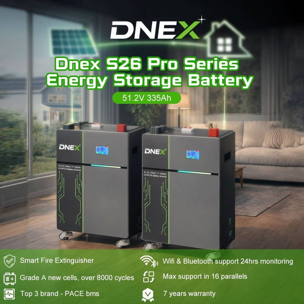 DNEX S26 • بطارية تخزين • ضمان ٧ سنوات
