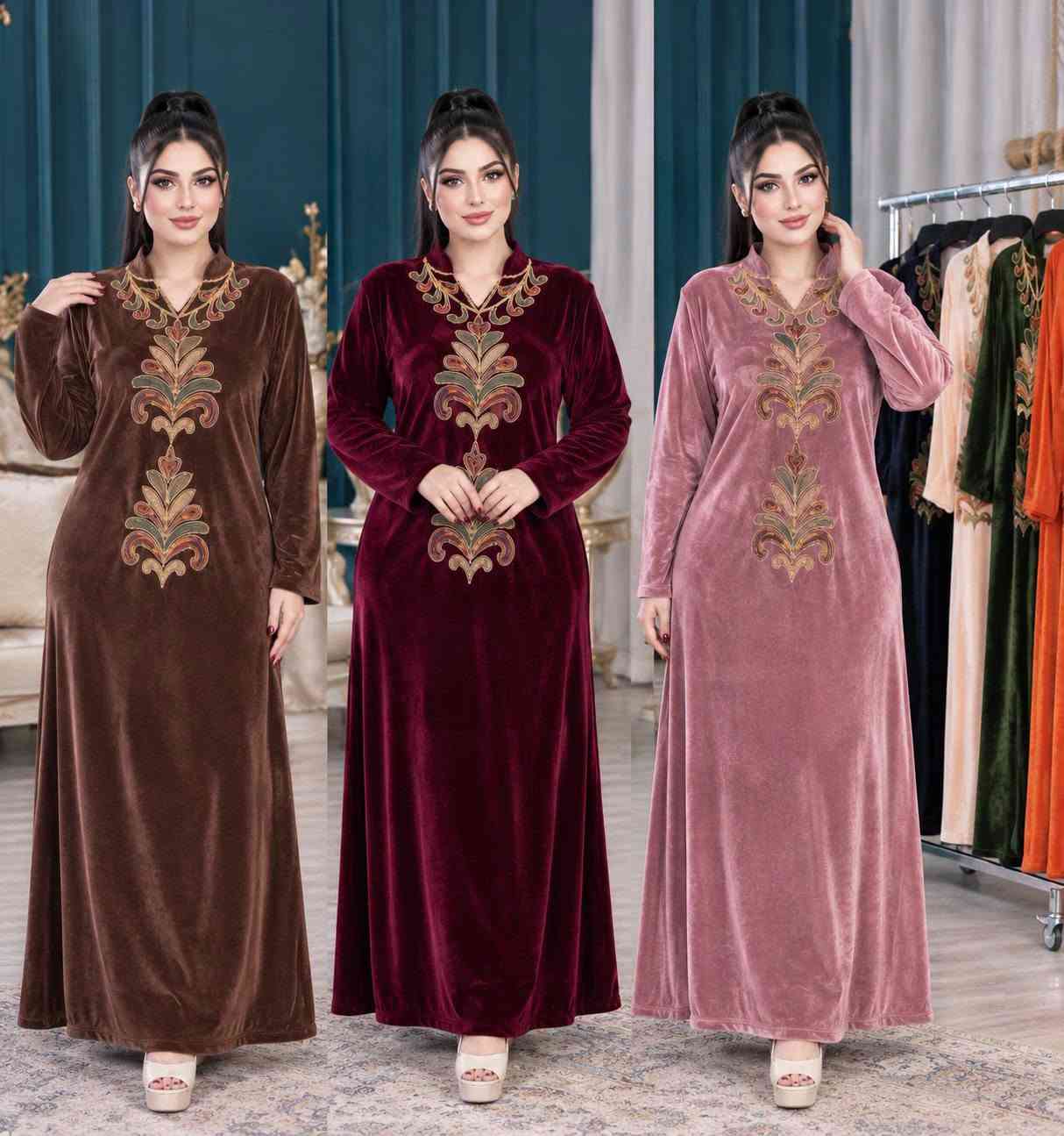 دراعة تونسي • مخمل سوفت • مقاسات L-3XL