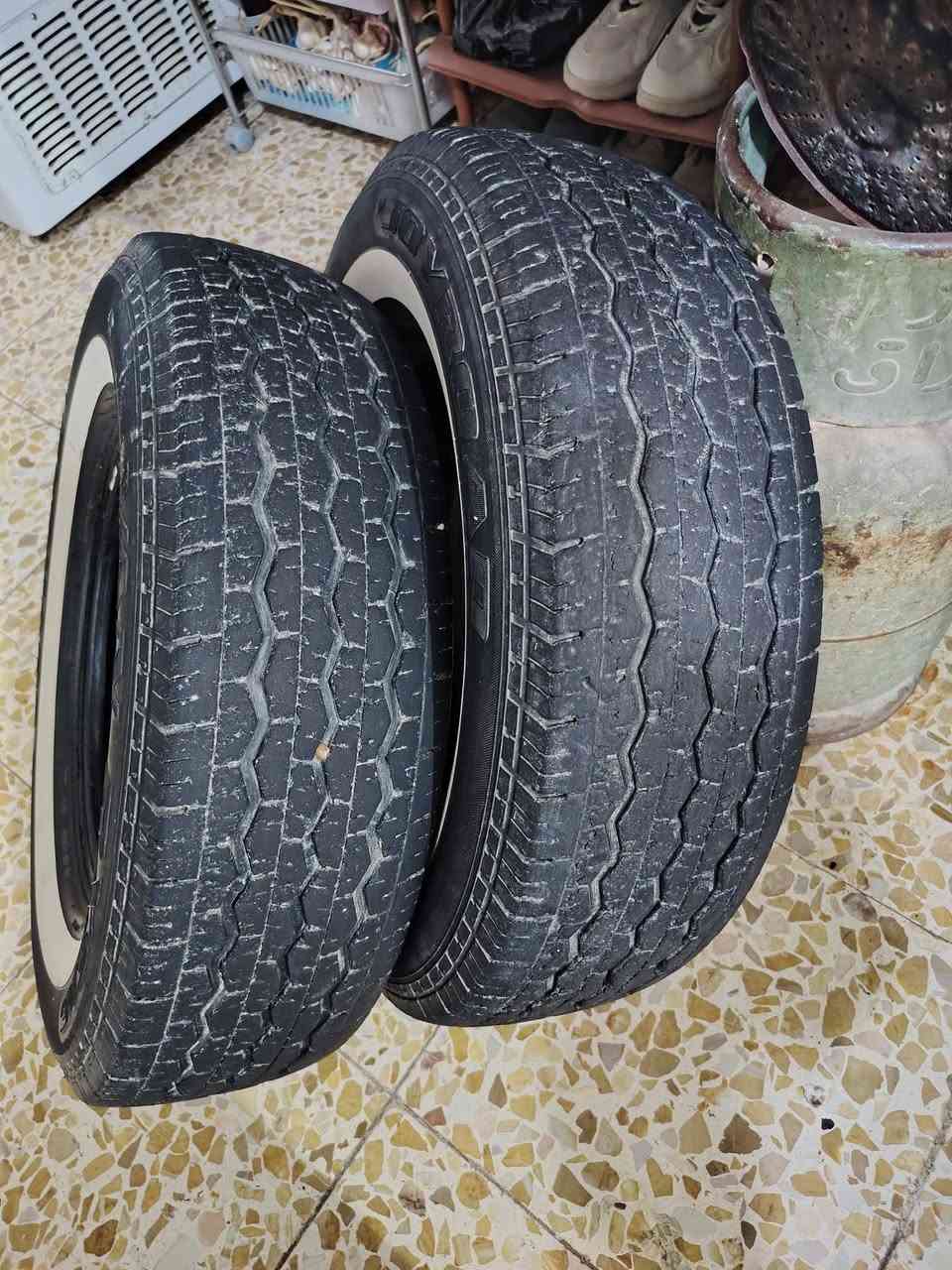 يايرات للبيع كيه عموشه نثيه للبيع نوع التايرات ابو سيفين للبيع ١٠٠ ويبهن مجاالف دينار للبيع مكانهن ابو غريب سيد ساجد لاتصال على الرقم ***********
