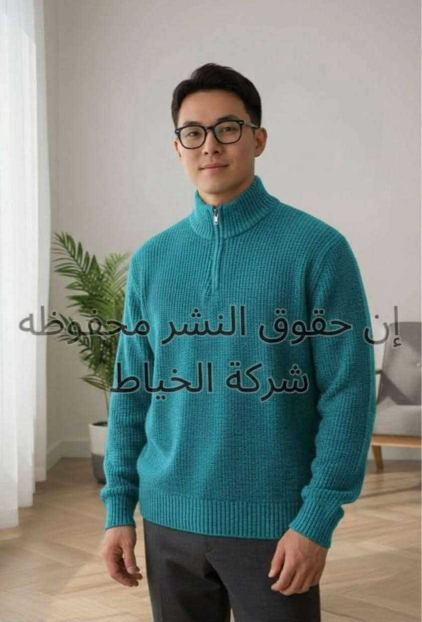 بلوز حياكة سحاب • فري سايز L-3XL • درجة أولى