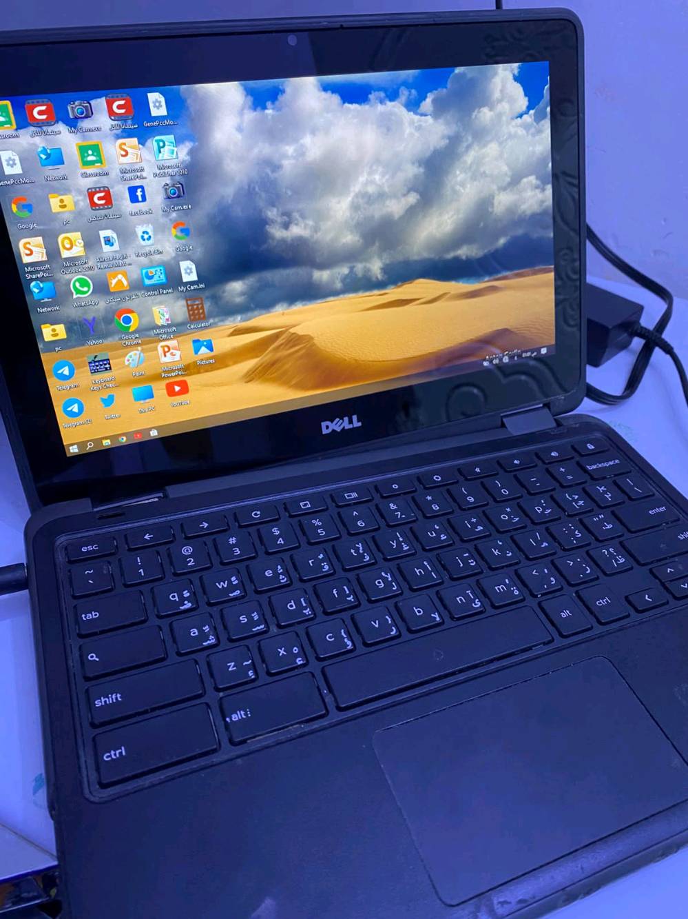 * الشركة: Dell
* الموديل: Chromebook 11 3120
* الشاشة: 11.6 بوصة
* الدقة: 1366 × 768 HD
* المعالج: Intel Celeron N2840 ثنائي النواة، بتردد يصل إلى 2.58GHz 
* الرام: غالبًا 2GB أو 4GB DDR3L، والحد الأقصى 4GB في هذه النسخة. 
* التخزين: غالبًا 16GB eMMC. 
* كرت الشاشة: Intel HD Graphics مدمج.
* الكاميرا: HD، وتصوير فيديو حتى 720p.   
العنوان ناصريه