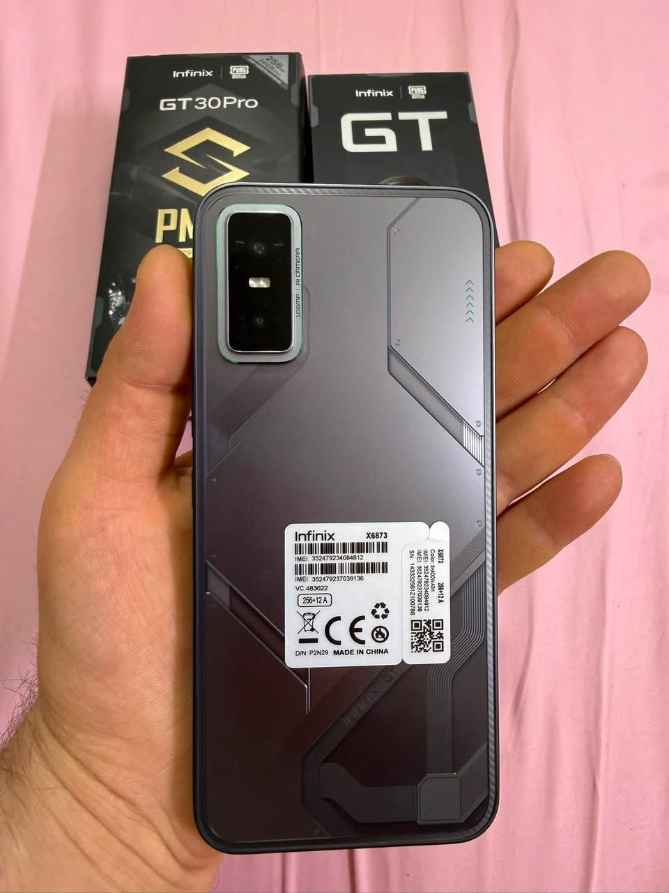 � للبيع Infinix GT 30 Pro 🔥
📱 جهاز قوي ومميز لعشاق الأداء والألعاب 🎮
⚡ معالج Dimensity 8350 Ultimate
🖥️ شاشة AMOLED 6.78” بتردد 144Hz
💾 رام 12GB
📦 ذاكرة 256GB
📸 كاميرا خلفية 108MP + 8MP
🔋 بطارية 5500mAh مع شحن سريع 45W
🎮 أزرار لمس مخصصة للألعاب + إضاءة RGB خلفية
📶 يدعم 5G وNFC
🤖 Android 15
جميع ملحقاته كامله من[ شاحنه-مبرد خاص ب الجهاز-سماعه+كفرات عدد 2 ]

✨ الجهاز مناسب جداً للألعاب والاستخدام اليومي والأداء القوي.
استخدام اقل الشهر يعني جديد بمعانه الكلمه 

💰 السعر: [400] د.ع
📍 المكان: [حله/مركز]
📞 للتواصل: [***********]
