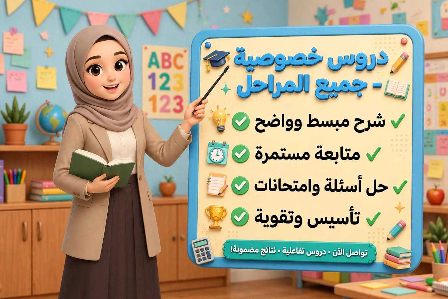 برنون حي العسكري • دروس خصوصية • ابتدائي ١-٦