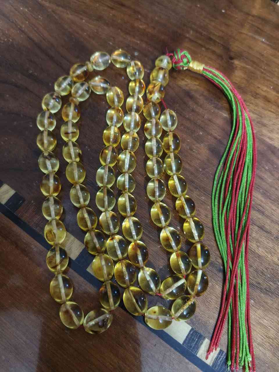 مسبحه كهرب حر طبيعي 66 حبه بيض الحمام الوزن 40 غرام للبيع للتواصل واتس آب *********** السعر مناسب ...بغداد
