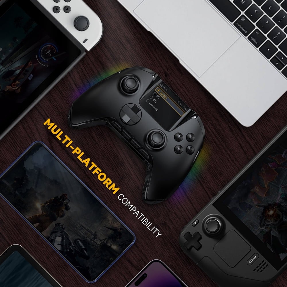 🎮🔥 Manba One – يد تحكم احترافية بشاشة ملونة تفاعلية 🕹️

ارتقِ بتجربة اللعب مع Manba One، يد تحكم مميزة تجمع بين الأداء القوي والتصميم العصري. ⚡

🌟 أبرز المميزات:
🔹 شاشة ملونة تفاعلية مدمجة للتحكم بالإعدادات 🎨
🔹 عصي تحكم بتقنية Hall Effect لمقاومة الـDrift 🎯
🔹 إضاءة RGB محيطية ✨
🔹 بطارية مدمجة للاستخدام الطويل 🔋
🔹 تأتي مع قاعدة شحن مميزة ⚡
🔹 متوافقة مع PC / Steam / Nintendo Switch / iOS / Android 📱💻
🔹 إمكانية تغيير الإعدادات وأنماط التشغيل مباشرة من الشاشة

💥 شاشة تفاعلية + Hall Effect + RGB = تجربة Gaming مختلفة!

📲 للطلب والاستفسار عبر واتساب:
***********

🚚 توصيل إلى كافة محافظات العراق 🇮🇶