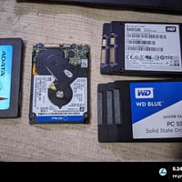 هاردات ssd ( 500gb WD )خمس قطع القطعة 55 الف قطعة 256 السعر 40 .. قطعه...
