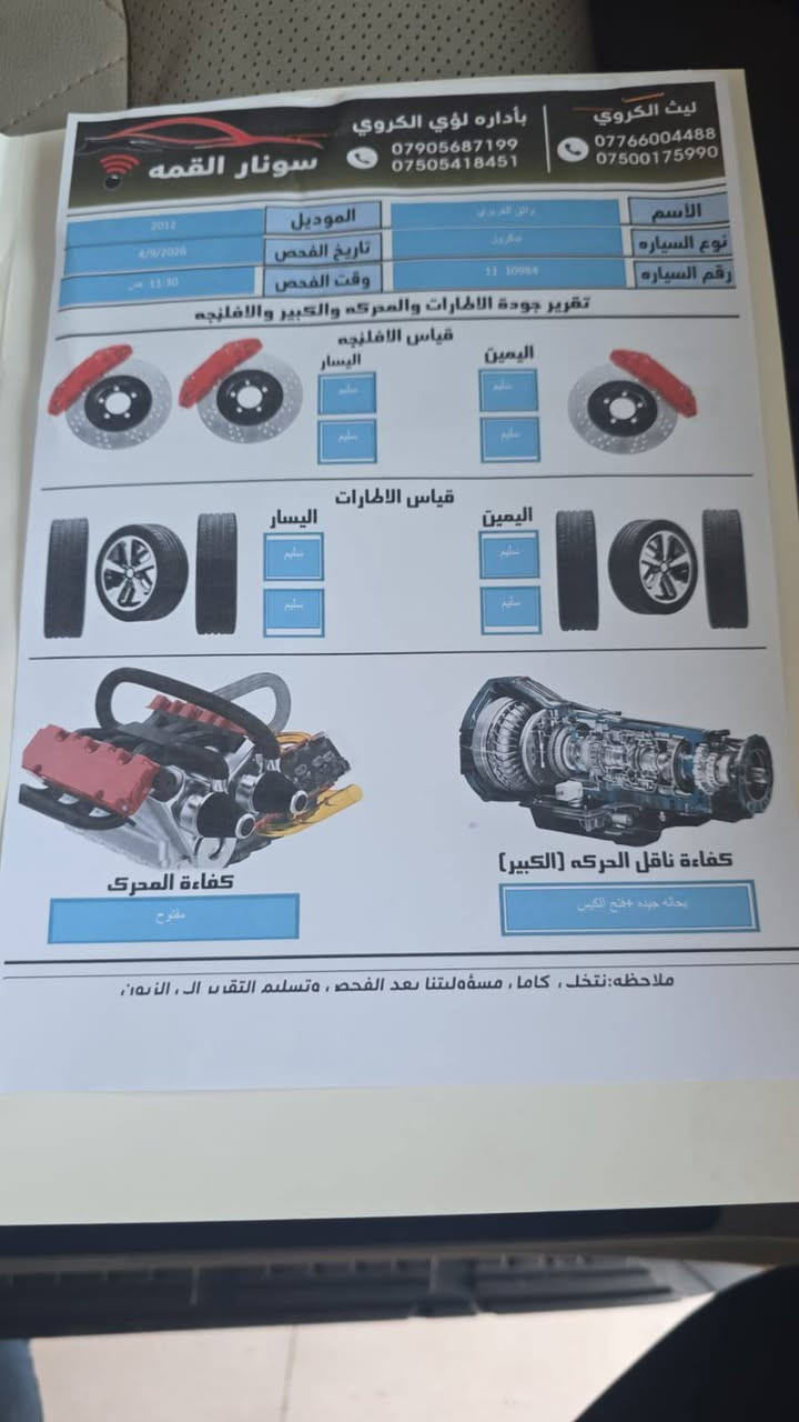سلام عليكم الاندكروز.2011
بيه قطعدين وحده بلاديه واحده صبغ وسونار  مرافق ويه صور السعر 275 مكان بغداد المحموديه اتصال على رقم ***********

