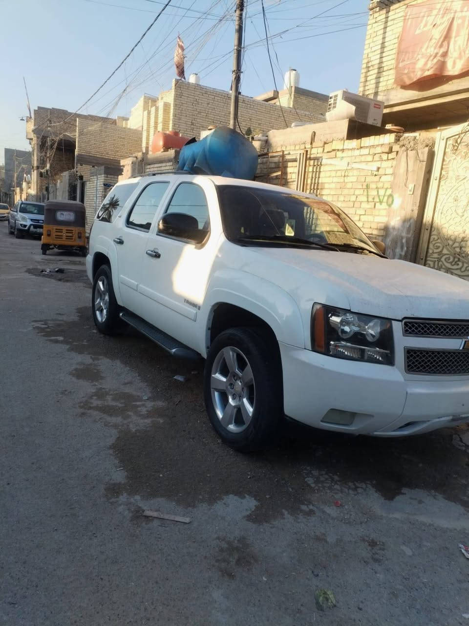 سلام عليكم ادوت تاهو للبيع مديل 2008LTZكفاله عامه من الضربه ولصبغ  تريد  مكينه وگير وحداديه وتخم تاير كفاله داخل جلد كشنات كهرباء تحمات ستيرن تشغيل عن بعد  باب خلفي كهرباء وتحكم عن بعد تبريد 3قطه فتحة سقف مري شفط اشاير بلمري حساسات وكامريه خلفيه لايتات ناصي اصفر عالي زنون وباقي المواصفات معروفه  رقم الهاتف *********** سعر55
