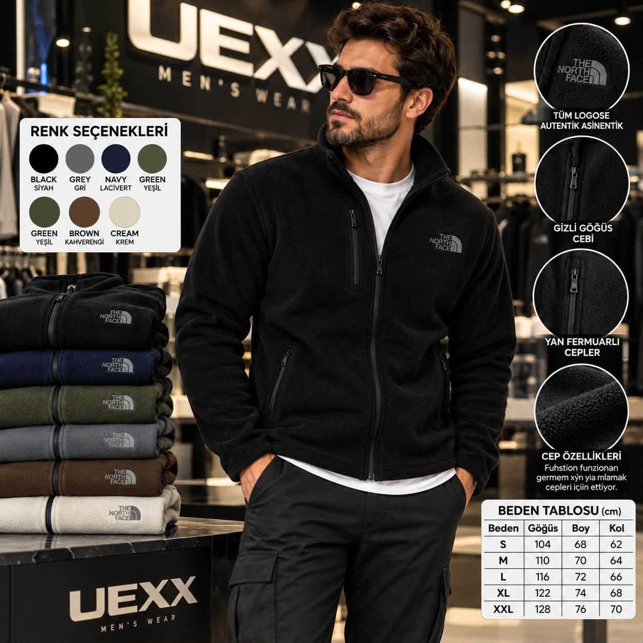 كولومبيا • جاكيت بولار • مقاسات S-XXL