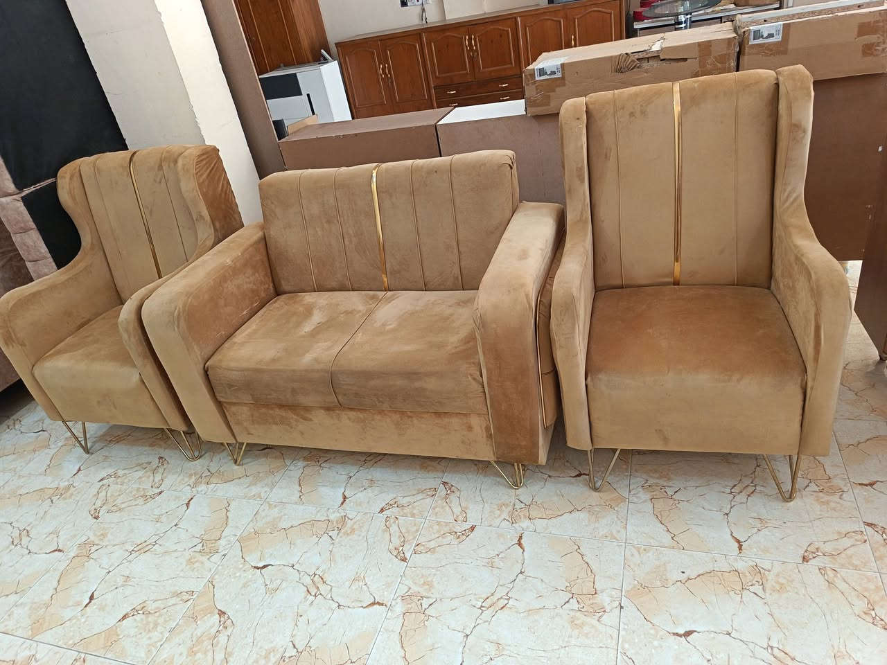 معرض ابو عبدالله للاثاث المنزلي 🔥 وصول وجبه جديد من تخم مستخدم شي بسيط خمس قطع عشر مقاعد  شي حديث وراقي زورونا تجدون ما يناسبكم العنوان تكريت الديوم بلقرب من اسواق الزوبعي للاستفسار خاص او اتصال *********** متوفر وتساب
